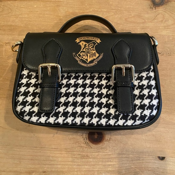 NWOT Harry Potter Hogwarts Houndstooth Bag Preppy Academia OS - Picture 1 of 6